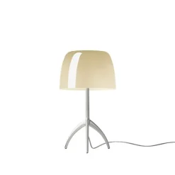 Lumiere piccola bordslampa med dimmer aluminium /varmvit