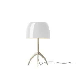 Lumiere Piccola bordslampa med dimmer champagne/vit