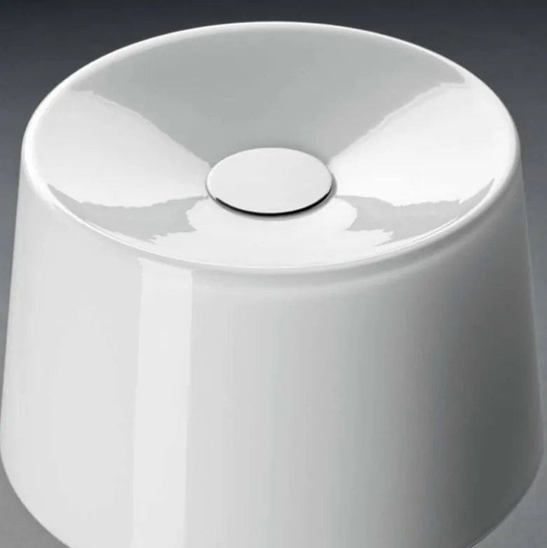 Lumiere XXL bordslampa aluminium/vit