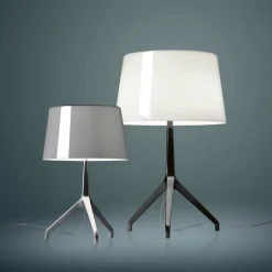Lumiere XXS bordslampa svart krom/grå