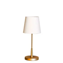 Lumi H48,5cm bordslampa guld/vit