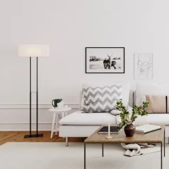 Luton golvlampa Svart/vit