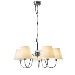 Lynx Ø75cm taklampa krom/vit