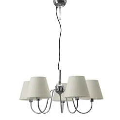 Lynx Ø75cm taklampa krom/vit