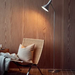 Lyss golvlampa brushed aluminium