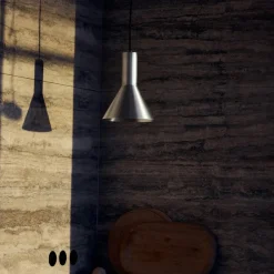 Lyss Ø18 taklampa brushed aluminium