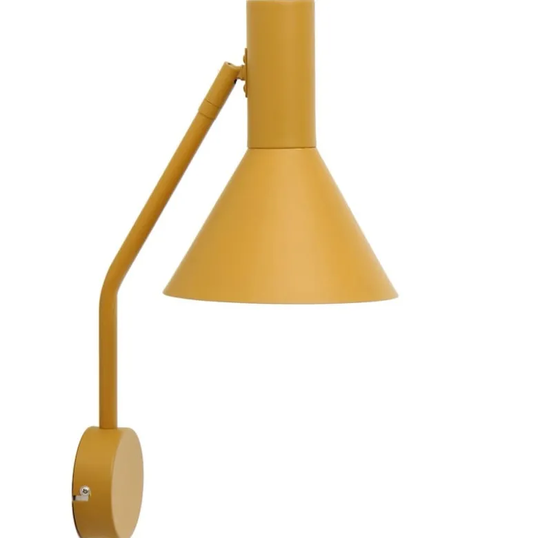 Lyss vägglampa matt almond