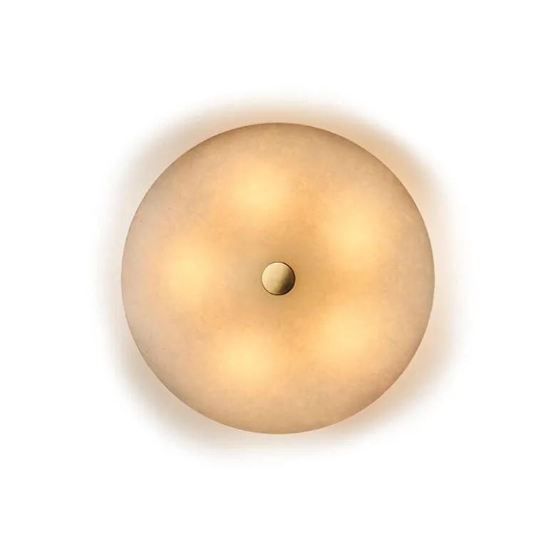 Magma Large Vägglampa med Five Sphere G70 LED Bulbs Polarvit/mässing