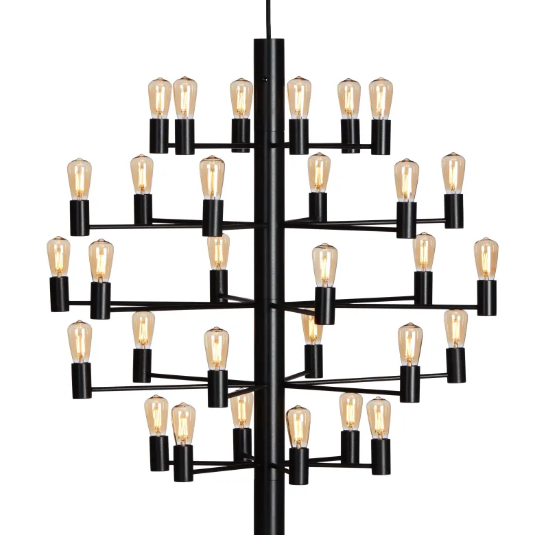 Manola 30 taklampa satin svart
