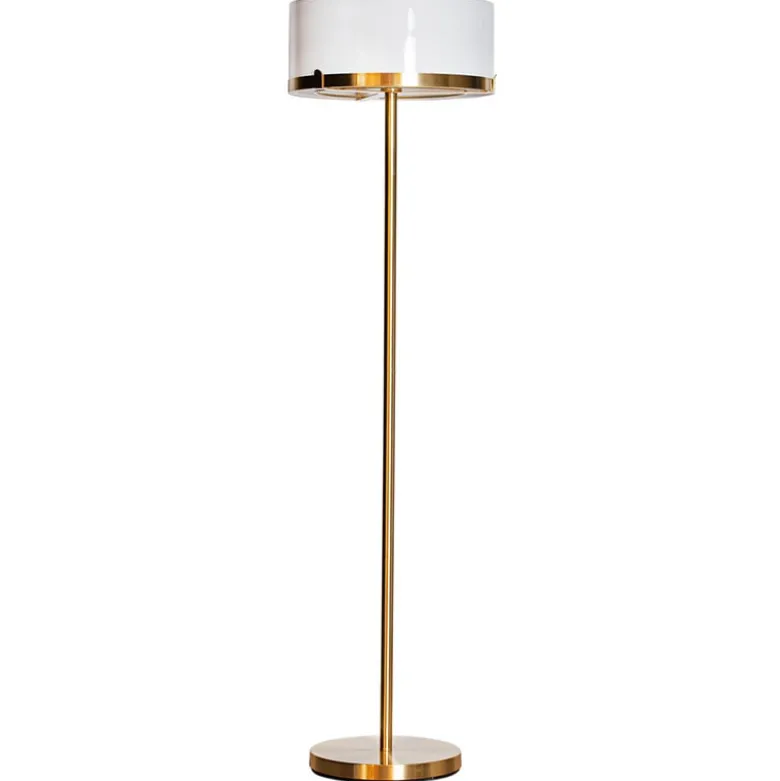Marcel golvlampa mässing/vit