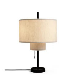 Margin bordslampa beige canvas
