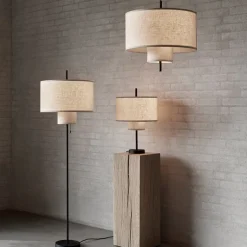 Margin golvlampa Beige canvas
