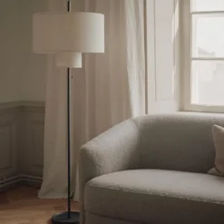 Margin golvlampa Beige canvas