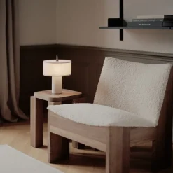 Margin portable bordslampa beige