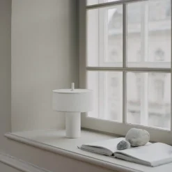 Margin portable bordslampa white