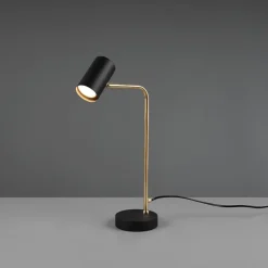 Marley bordslampa borstat mässing/matt svart