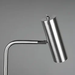 Marley golvlampa borstat stål