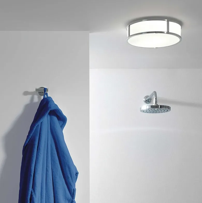 Mashiko round 230 plafond IP44 polerad krom