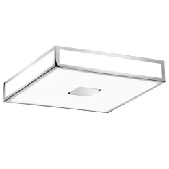 Mashiko square 400 plafond IP44 polerad krom
