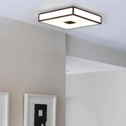 Mashiko square 400 plafond IP44 polerad krom