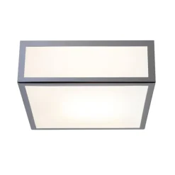 Mashiko square 200 plafond IP44 polerad krom