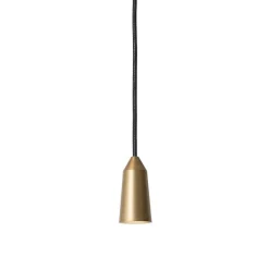 Massiv dubbelkon taklampa råmässing