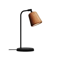 Material bordslampa ek/svart