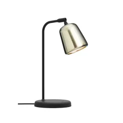 Material bordslampa gult stål/svart