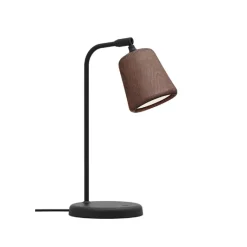 Material bordslampa rökt ek/svart