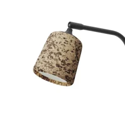 Material golvlampa mixed kork/svart