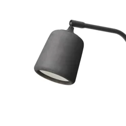 Material golvlampa mörkgrå betong/svart