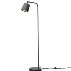 Material golvlampa mörkgrå betong/svart