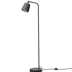 Material golvlampa mörkgrå betong/svart