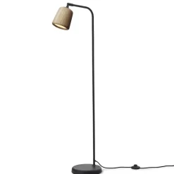 Material golvlampa naturell ek/svart