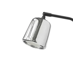 Material golvlampa rostfritt stål/svart