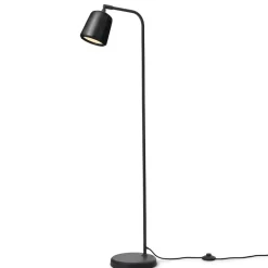 Material golvlampa svart marmor/svart