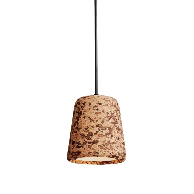 Material taklampa mixad kork/svart