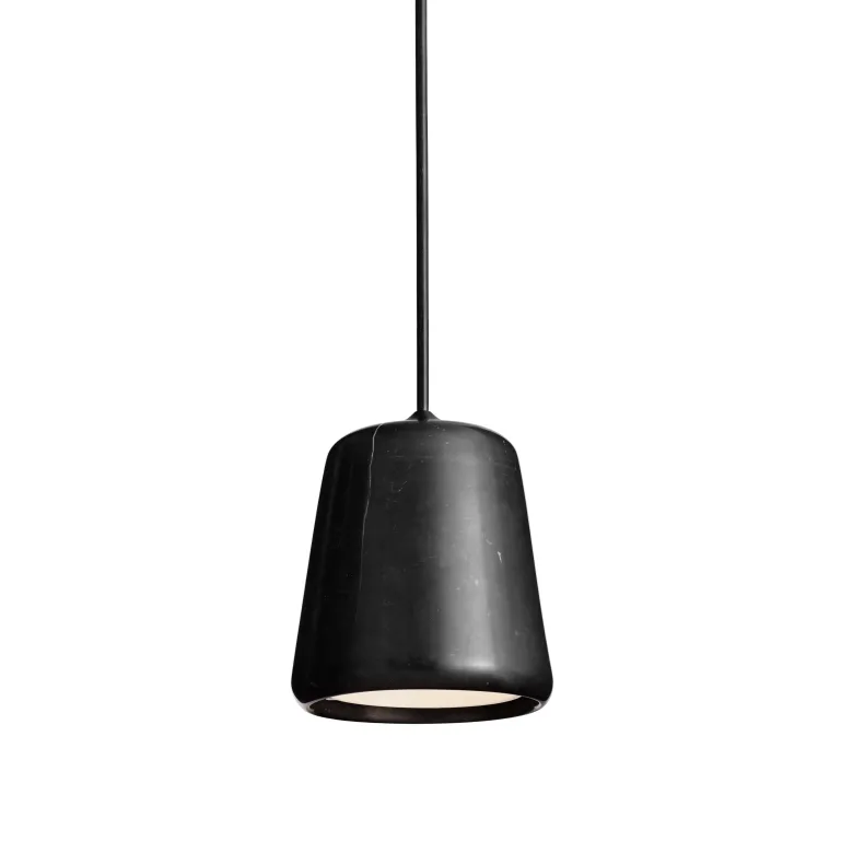 Material taklampa svart marmor/svart