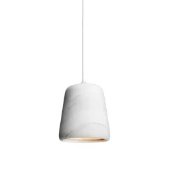 Material taklampa vit marmor/vit