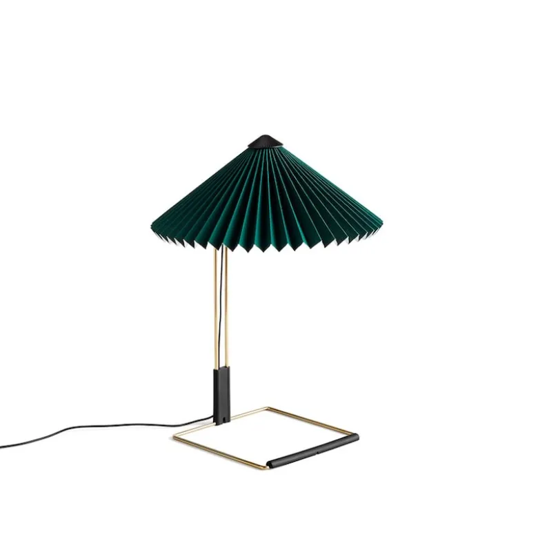 Matin 300 bordslampa green/brass
