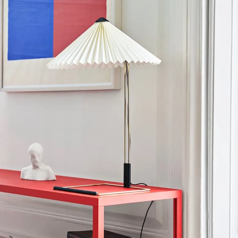 Matin 380 bordslampa white/brass