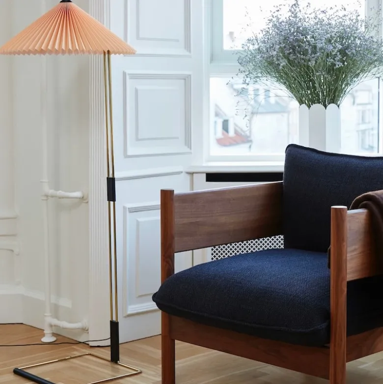 Matin golvlampa peach