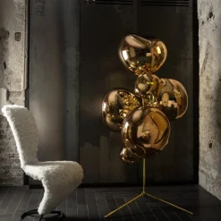 Melt Chandelier golvlampa guld