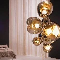 Melt Chandelier golvlampa koppar