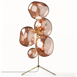 Melt Chandelier golvlampa koppar