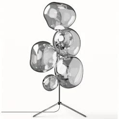 Melt Chandelier golvlampa silver