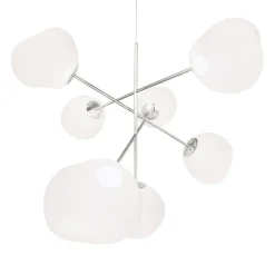 Melt Chandelier large taklampa opal/silver