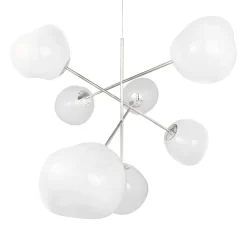 Melt Chandelier large taklampa opal/silver