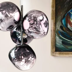 Melt Chandelier mini taklampa Smoke