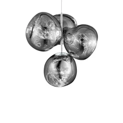 Melt Chandelier mini taklampa silver